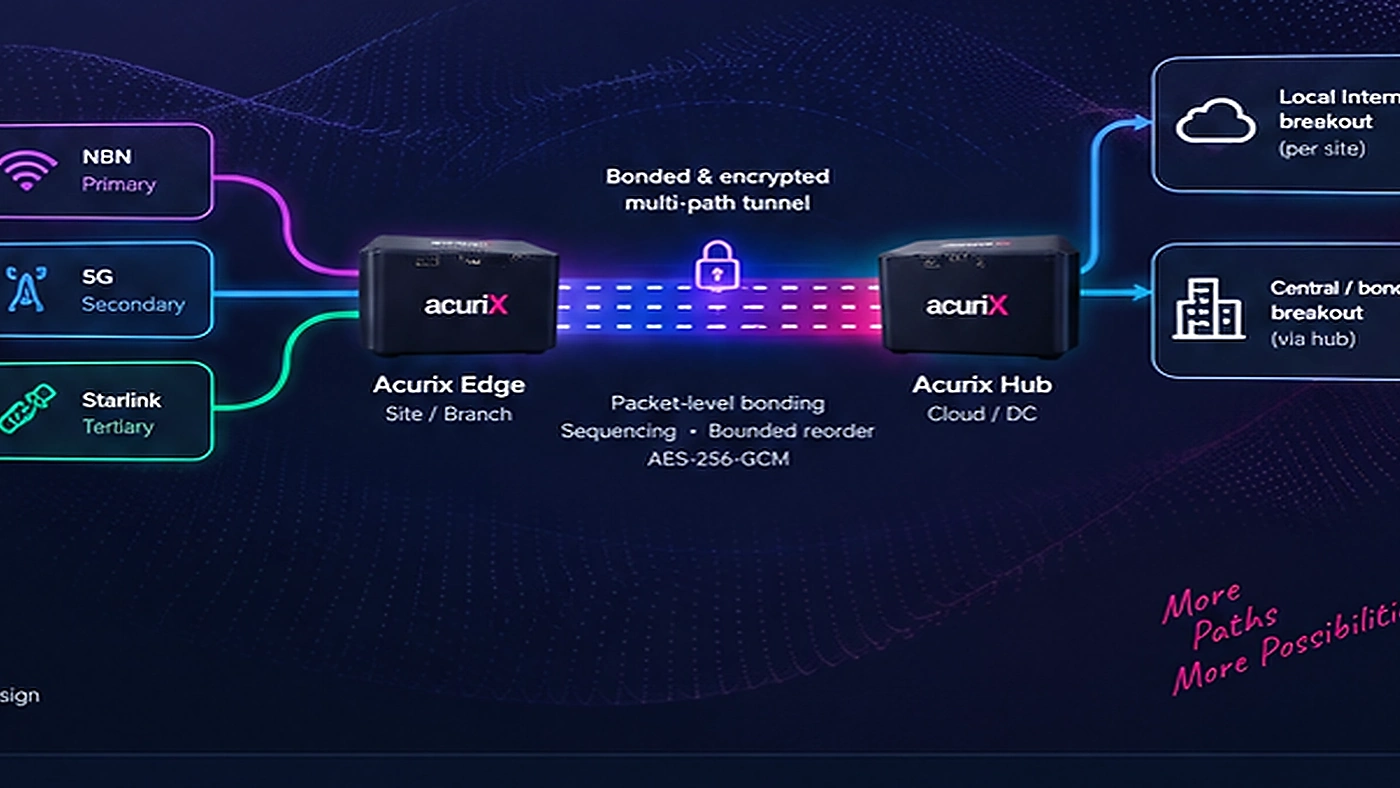 Acurix SD-WAN Australian multi-site network